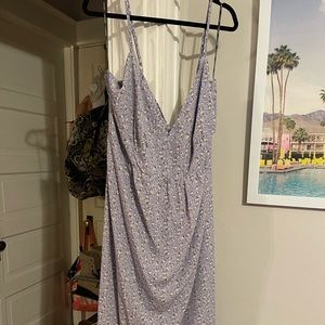 Forever 21 silk floral mid length dress 3X